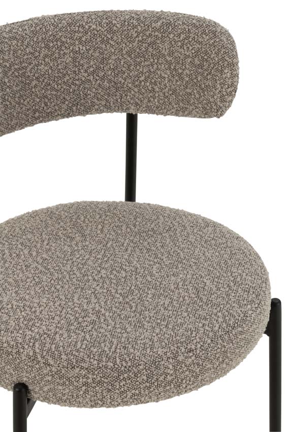 Stoel Boucle grijs