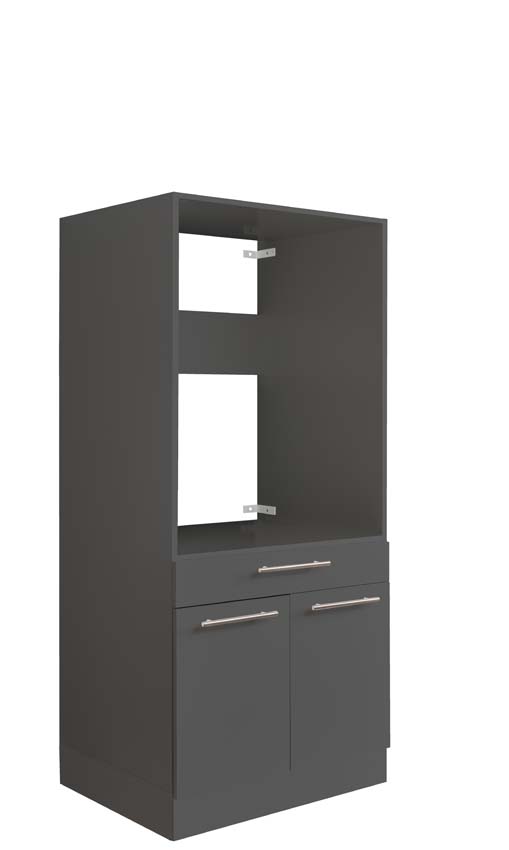 Wasmachine kast Decowash voor 1 toestel antraciet 67,5 x 162 x 67,5 cm