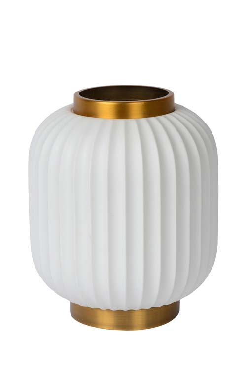 Lucide GOSSE - Lampe de table - Ø 19,5 cm - 1xE14 - Blanc