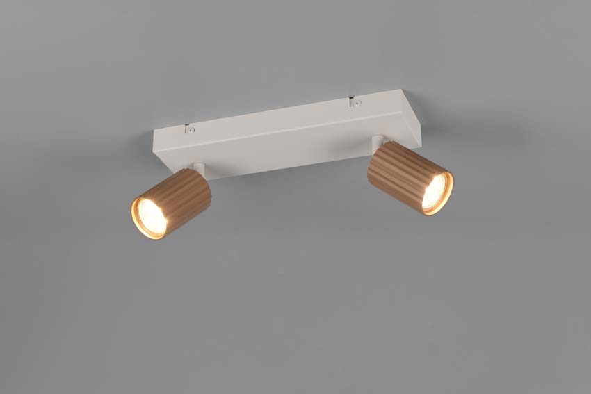 Spot en saillie - Café - 30x9x14,5cm - Dimmable - GU10 - 2x10W