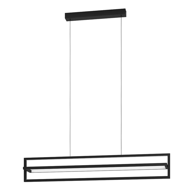 Lampe suspendue Sibe noir led 34W inclinable