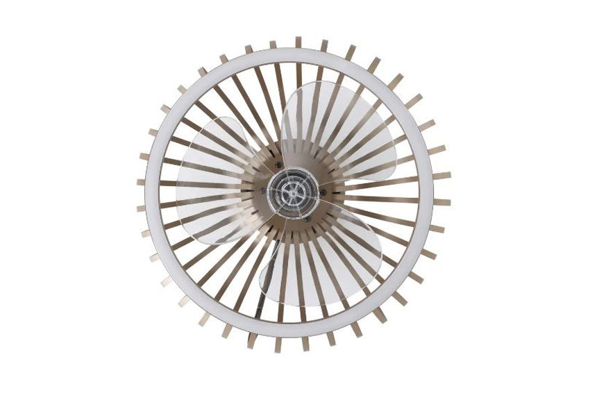 Plafonnier/ventilateur - bronze - Ø46,3cm - dimmable - LED - 1x31W - 2700/6500K