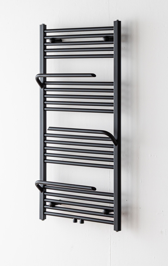 Handdoekradiator Dale 120x60cm enkel zwart 575W
