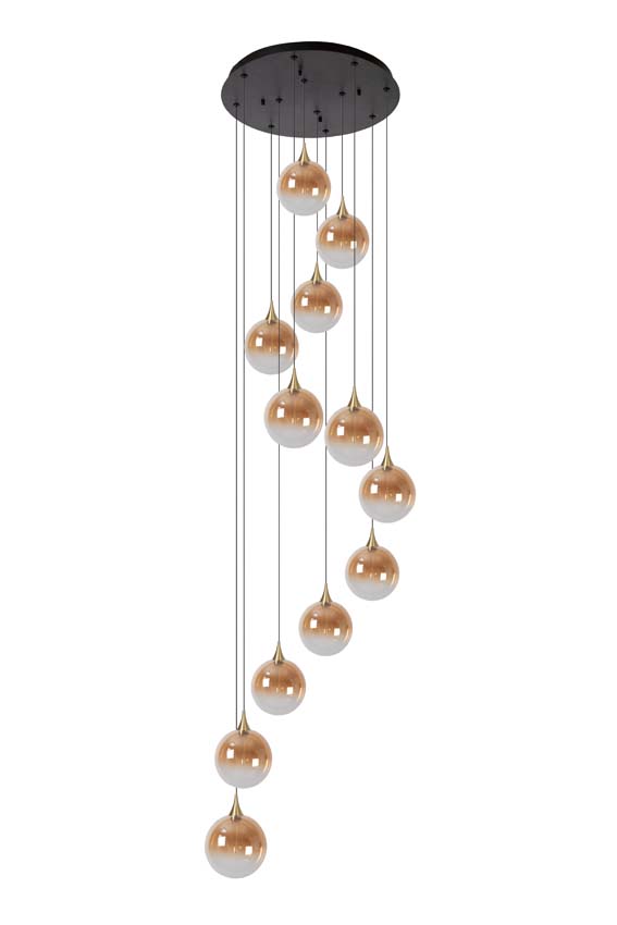 GISELA - Hanglamp - Ø 61 cm - LED Dimb. - 12x3,6W 2700K - Amber