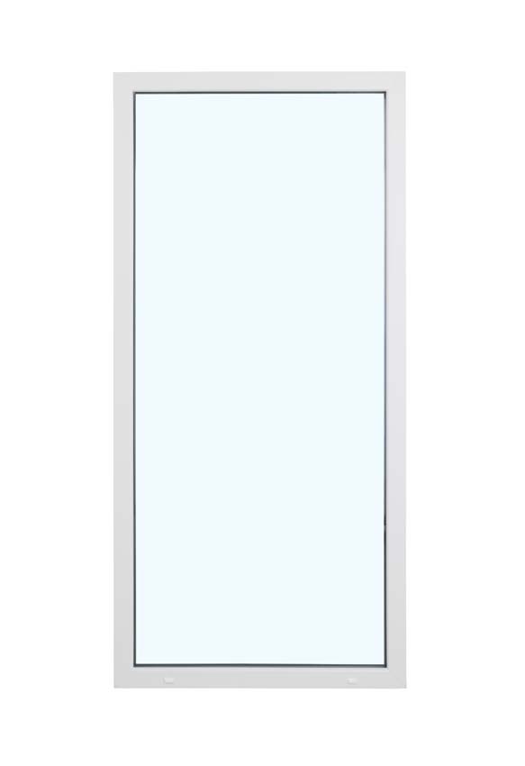 Vast raam pvc wit budget B1000XH2100 mm