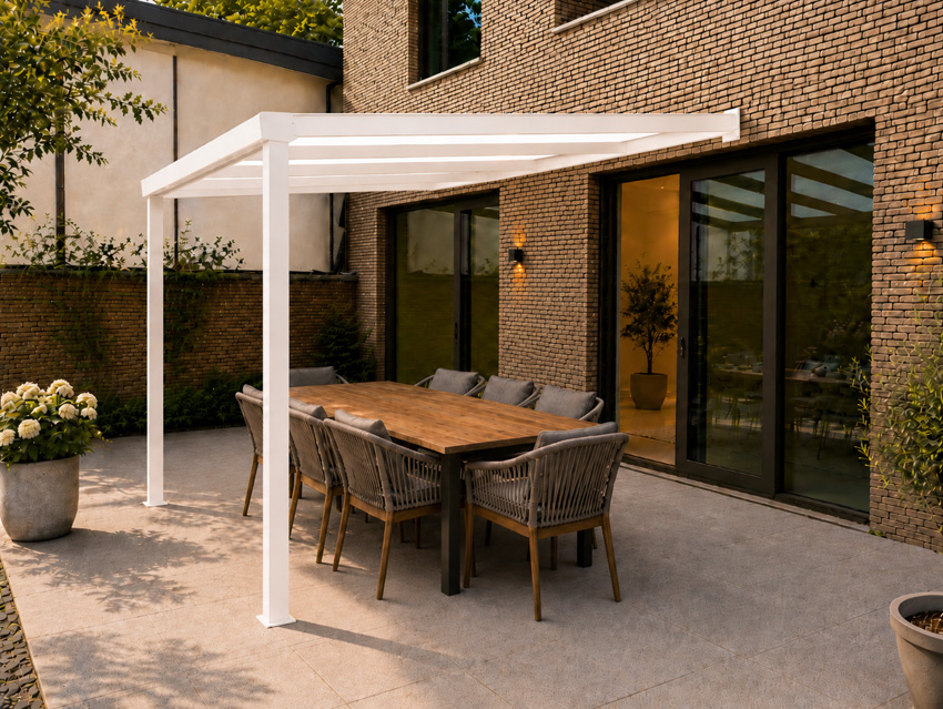 Terrasoverkapping Shadow wit 3x2,5m