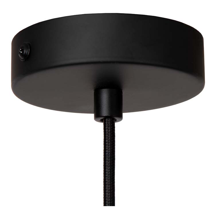Lucide WOOLLY - Hanglamp - Ø 28 cm - 1xE27 - Okergeel