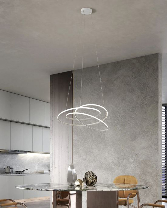 Suspension - blanche - Ø58xH110cm - LED - 1x27W - 2700/4000/6500K - CCT