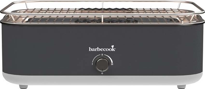 Elektrische tafelgrill E-Carlo Barbecook grijs Elektrische tafelgrill E-Carlo Barbecook grijs