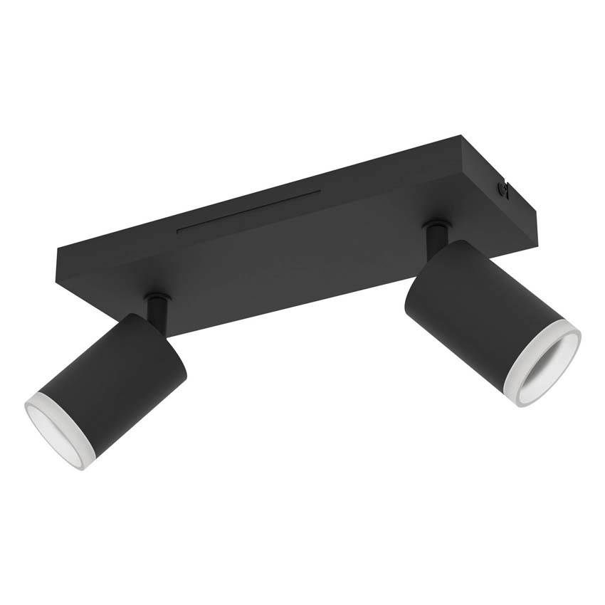Spot en applique - noir - 25cm - dimmable - LED - 7,4W - RGB