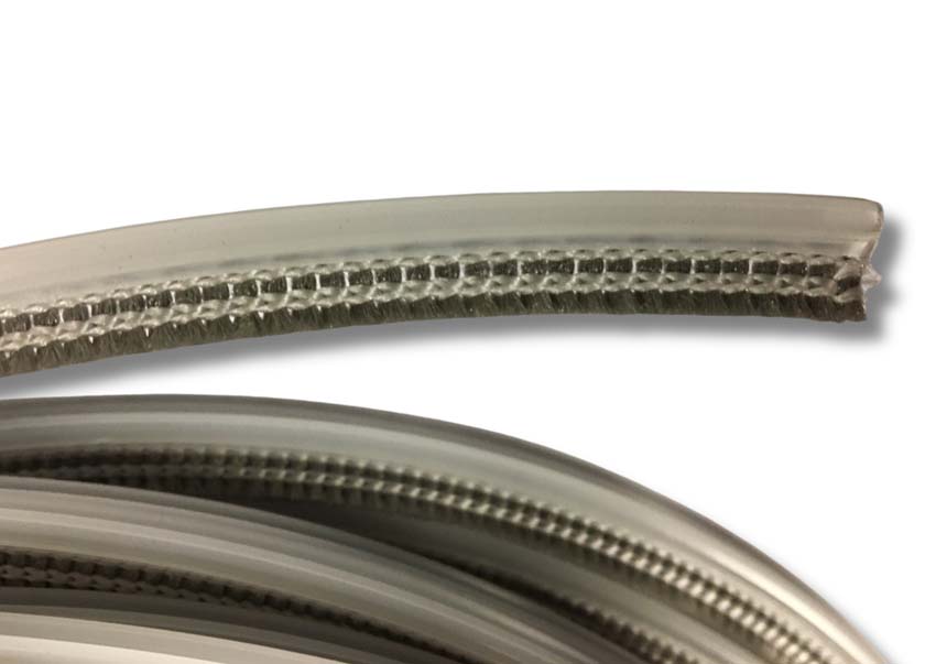Klikborstel 7mm grijs voor vliegenraam 1M