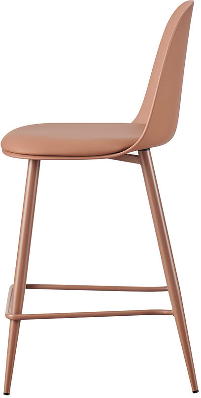 Chaise de bar Renilde terracotta