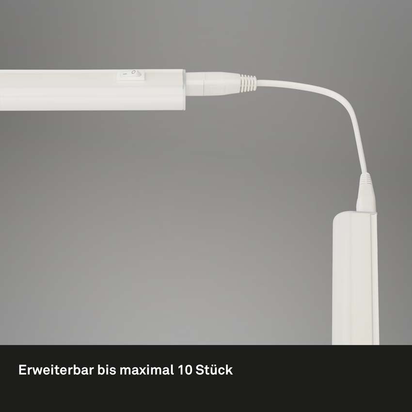 Éclairage de cuisine - blanc - 87,3cm - LED - 10W - 4000K - raccordable