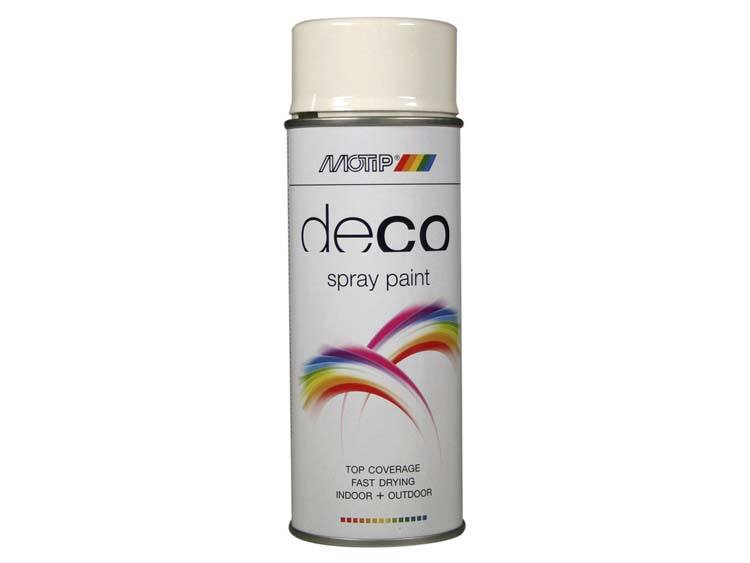 Motip Deco lakspray hoogglans 0,4l helder wit