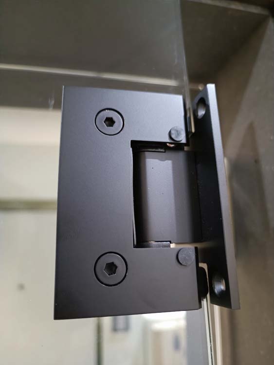 Charnière premium vetro noir pour porte en verre par pièce