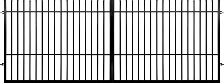 Portail battant Arlon acier noir 300x150cm
