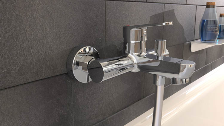 Robinet de bain Pika chrome Robinet de bain Pika chrome