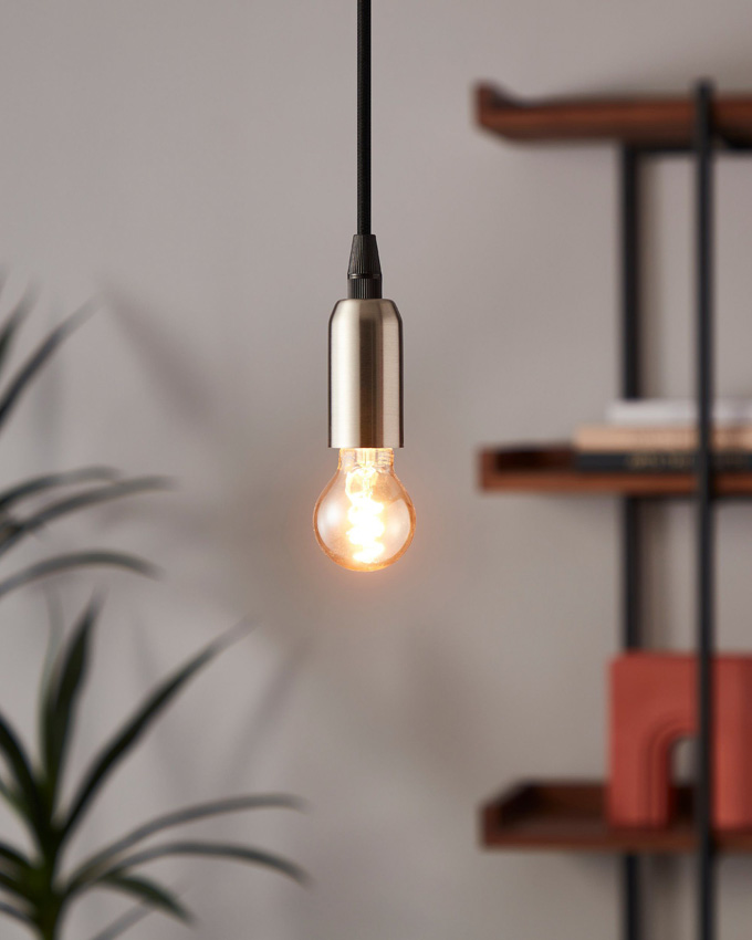 Lampe LED - E14 - ambre - Ø4,5cm - dimmable - 1x4W - 145lm - 2000K - 1 pièce
