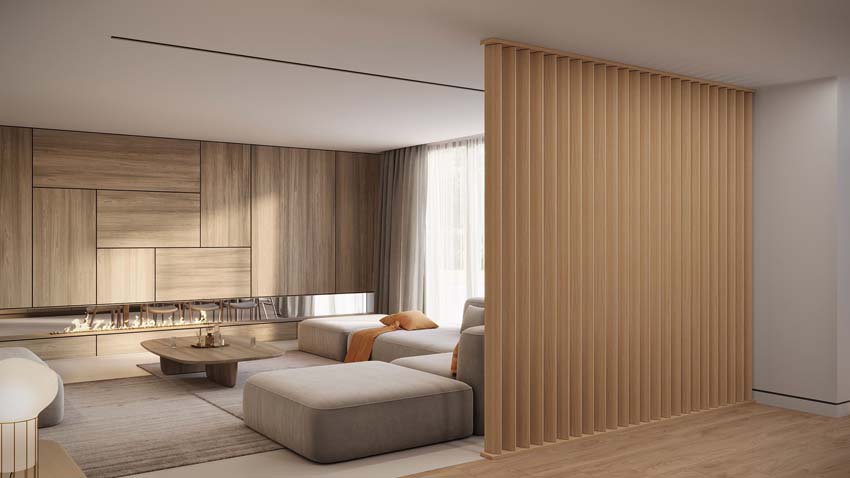 Lamelle Line up Separo chêne clair 12x277x3,6cm