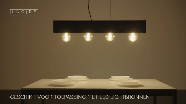 SURTUS Hanglamp 4xE27/60W Zwart SURTUS Hanglamp 4xE27/60W Zwart