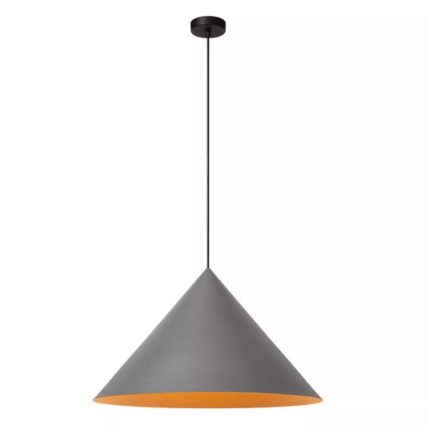 Lucide Vibes Spitze - Suspension - Ø60cm - 1xE27 - Gris