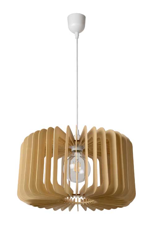 Lucide ETTA - Suspension - Ø 39 cm - E27 - Bois clair