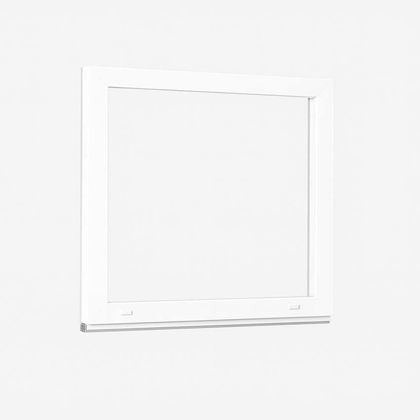 Châssis fixe pvc Deceuninck Elegant Infinity blanc/bl B900xH900 mm