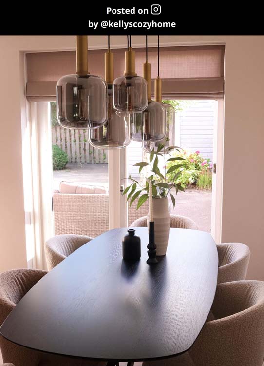Lucide JOANET - Hanglamp - 6xE27 - Fumé