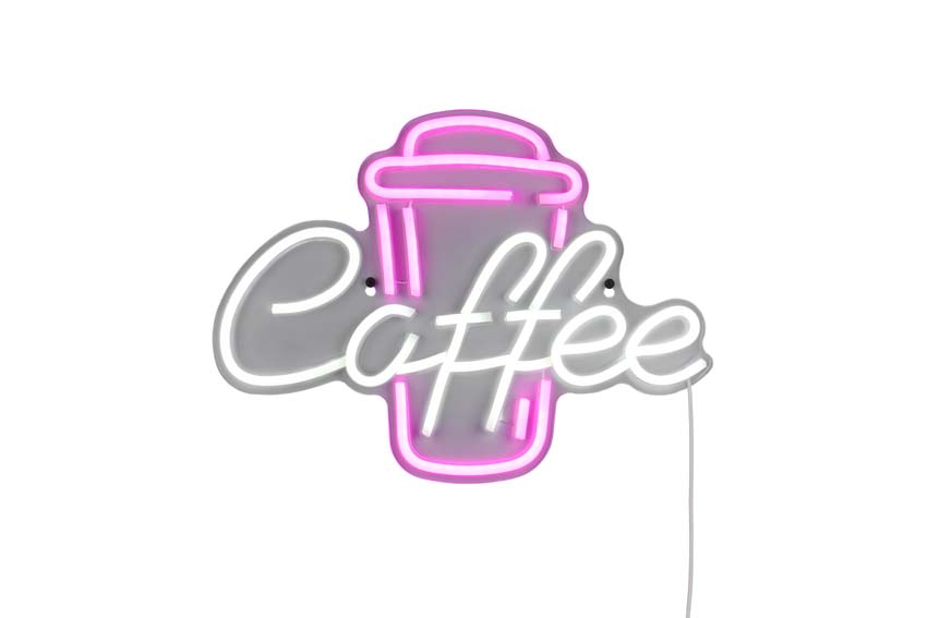 Applique murale - Tasse à café - 40x1x30cm - LED - 1x5W