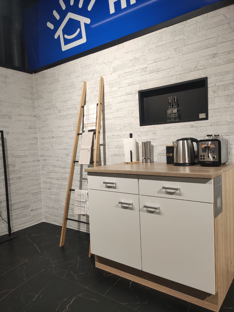 Armoire de cuisine Budget meuble bas blanche 100x84cm