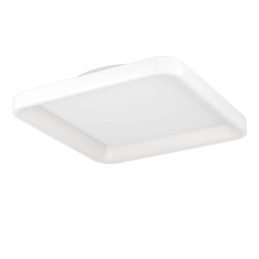 Plafonnier - Blanc - 35x35cm - Dimmable - LED - 1x18W - 2700-6500K - télécommande