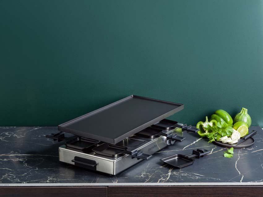 Gourmet en raclette Dagelijkse Kost GreenPan Chefs Collection PFAS-vrij zwart 52,6x24,1x15,4cm