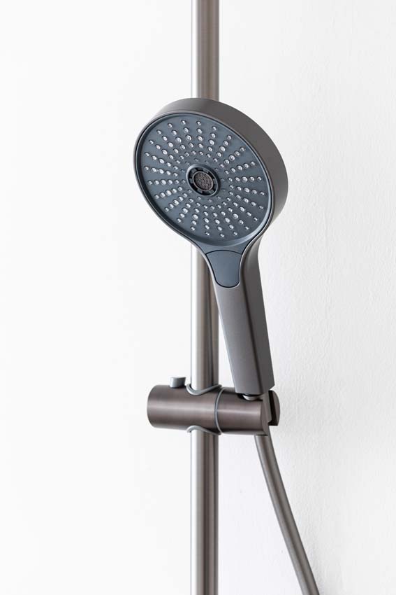 Bad- en doucheset Hudson thermostatisch gunmetal