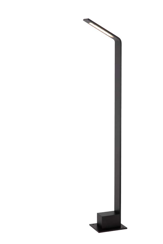 Lucide LAWFORD - Sokkellamp - Hoogte 80cm - 6W 3000K - IP54 - Zwart