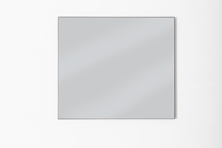 Spiegel rechthoek zwarte kader 80x70cm