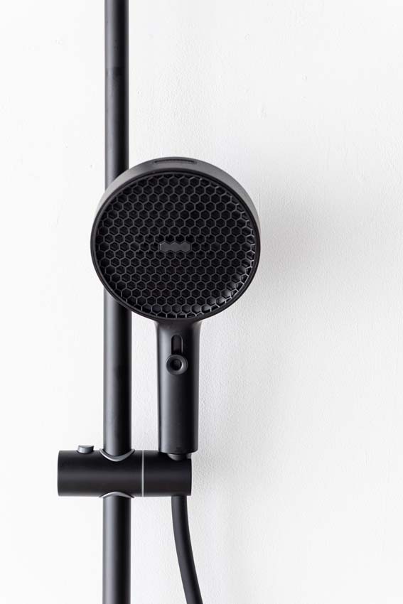 Complete doucheset Vivian thermostatisch mat zwart Complete doucheset Vivian thermostatisch mat zwart