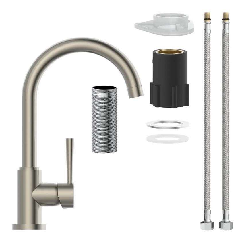 Robinet de cuisine Charlotte inox