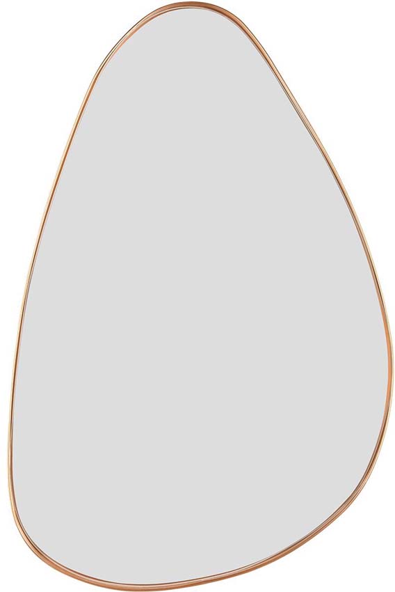 Spiegel Tiemen ellips goud 50x35cm