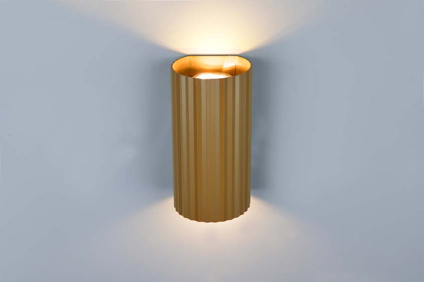 Applique murale - Café - 9,5x18x8cm - Dimmable - GU10 - 2x10W