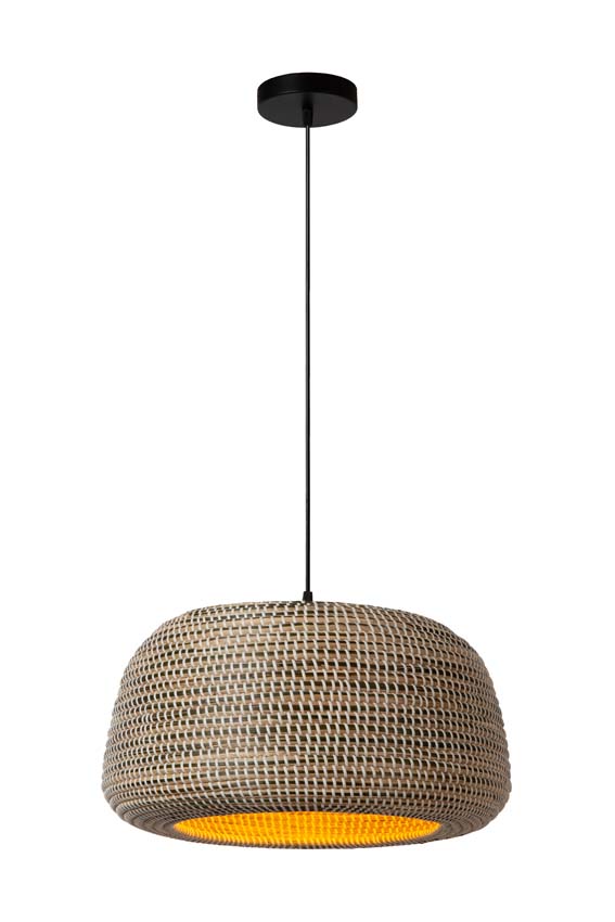 Lucide Premium Maduka - Hanglamp - 1xE27 - Bruin Lucide Premium Maduka - Hanglamp - 1xE27 - Bruin