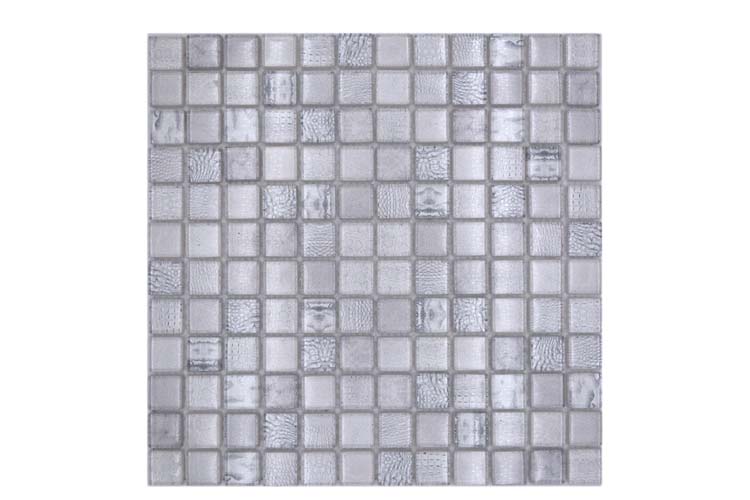 Mosaïque Crystal Wildlife blanc brillant 29,8x29,8cm