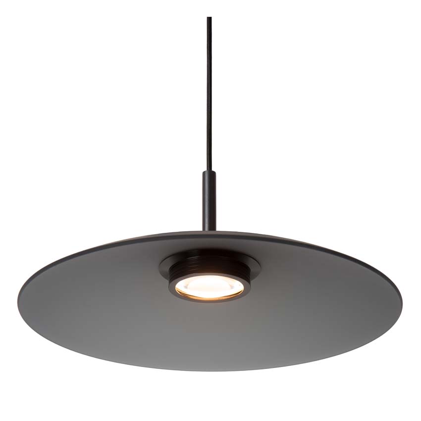 Lucide Premium Menga - Hanglamp - Ø 40 cm - LED Dimb. - 1x11W 2700K - Fumé