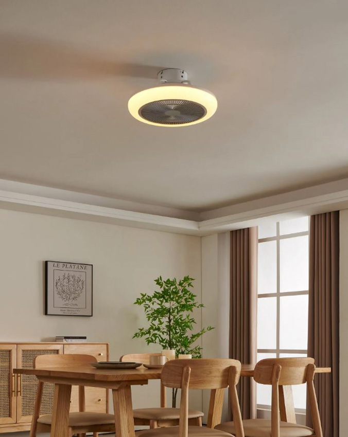 Plafonnier/ventilateur - Ø45,5cm - LED dimmable - CCT - 1x35W - 3300 lm - 2700/6500K - blanc