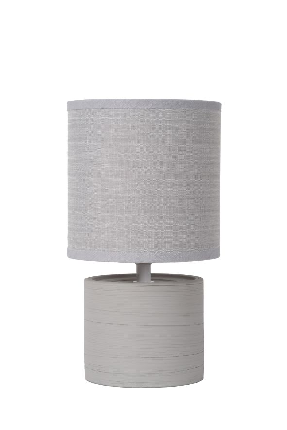 Lampe de table - gris - Ø14cm - E14 - 40W