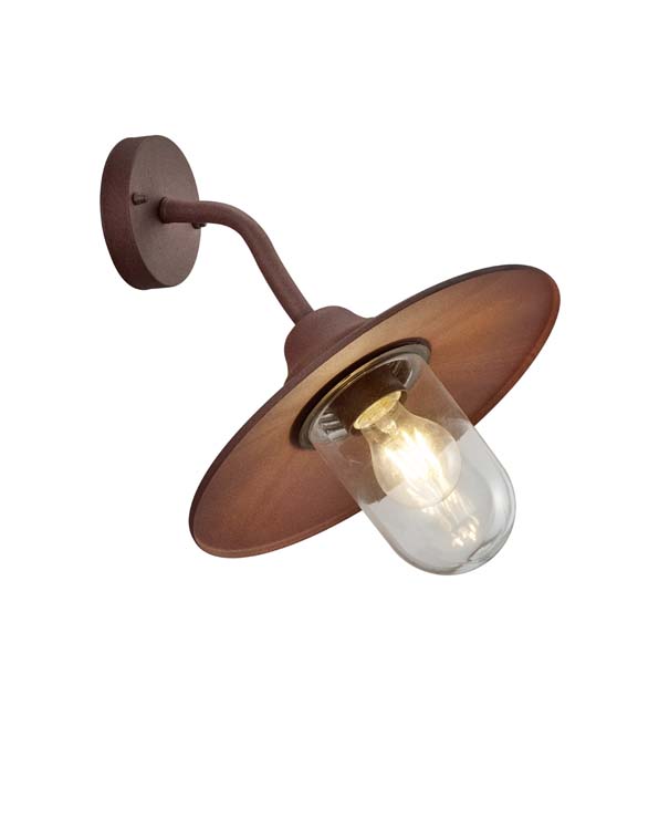 Applique murale marron excl lampe LED possible 1 lamp H35cm