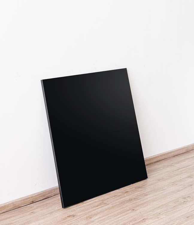 Zijwand voor keukeneiland Plenti zwart 87,5x88cm