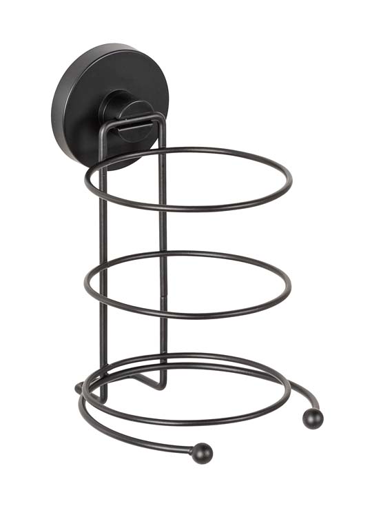 Porte de sèche-cheveux Wenko Milazzo Vacuum-Loc noir