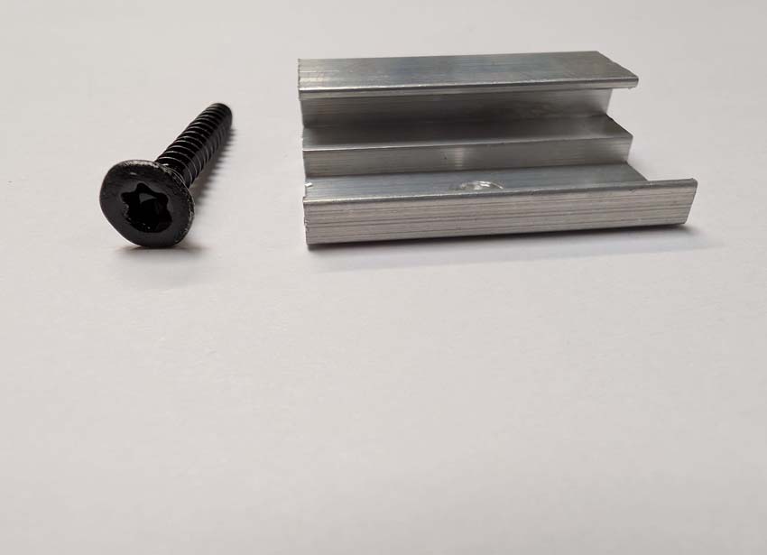 Clips de fixation et vis pour panneaux de façade Line up Noa 50 pièces