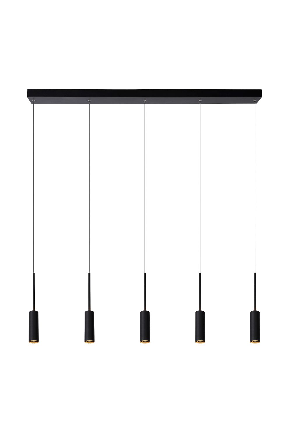Suspension - noir - LED - 5x7W - 2700K