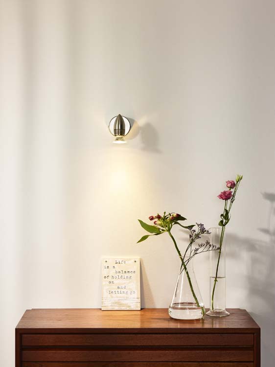 Spot mural - blanc - Ø8,5cm - GU10 - 5W